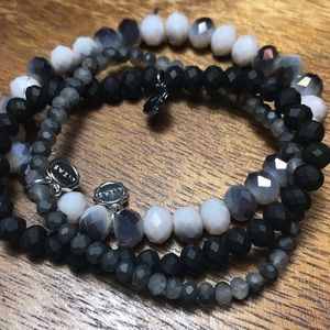 Set of 3 Lizas Faceted Czech Crystal Bracelets New